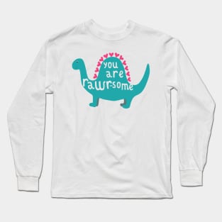 Rawrsome Valentine Long Sleeve T-Shirt